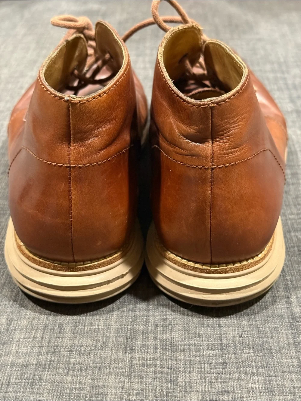 Men's Cole Haan Brown Leather Chukka Boots - Classic Lace-Up Style